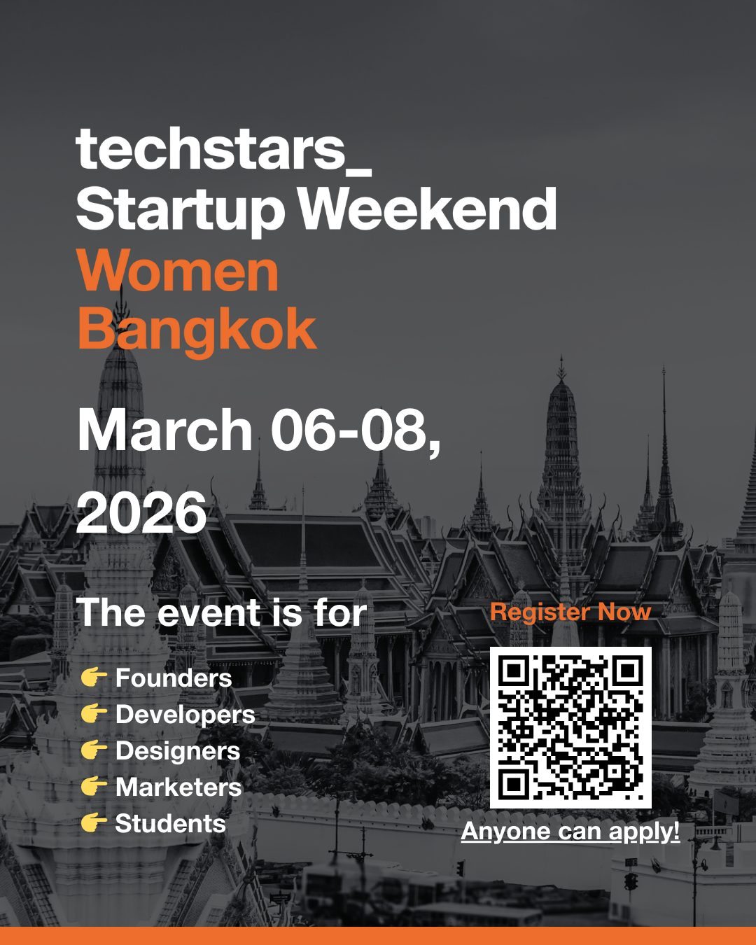 Techstars Startup Weekend Women Bangkok 2026