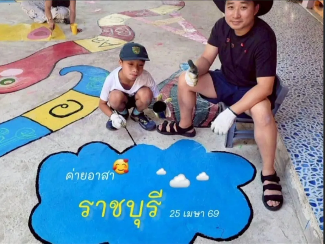 ค่ายอาสาทาสีโรงเรียน วัดคูหาสวรรค์ จังหวัดราชบุรี วันที่ 25 เมษายน 2569